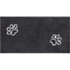 Frisco Microfiber Chenille Paw Print Doormat Runner