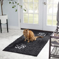 Frisco Microfiber Chenille Paw Print Doormat Runner -PetPalace Picks 235889 PT4. AC SS1800 V1606833824