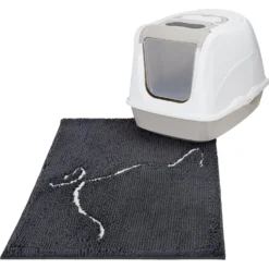 Frisco Microfiber Chenille Cat Silhouette Litter Mat 9 Frisco Microfiber Chenille Cat Silhouette Litter Mat -PetPalace Picks 235902 PT3. AC SS1800 V1603342031