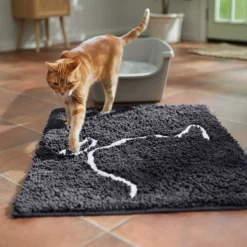 Frisco Microfiber Chenille Cat Silhouette Litter Mat 10 Frisco Microfiber Chenille Cat Silhouette Litter Mat -PetPalace Picks 235902 PT4. AC SS1800 V1676556246