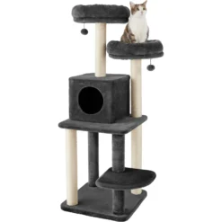 Frisco 55-in Faux Fur Cat Tree & Condo 8 Frisco 55-in Faux Fur Cat Tree & Condo -PetPalace Picks 236542 PT2. AC SS1800 V1615987418