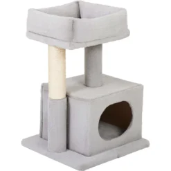 Frisco 24.8-in Faux Fur Cat Tree & Condo -PetPalace Picks 236544 PT2. AC SS1800 V1637694132
