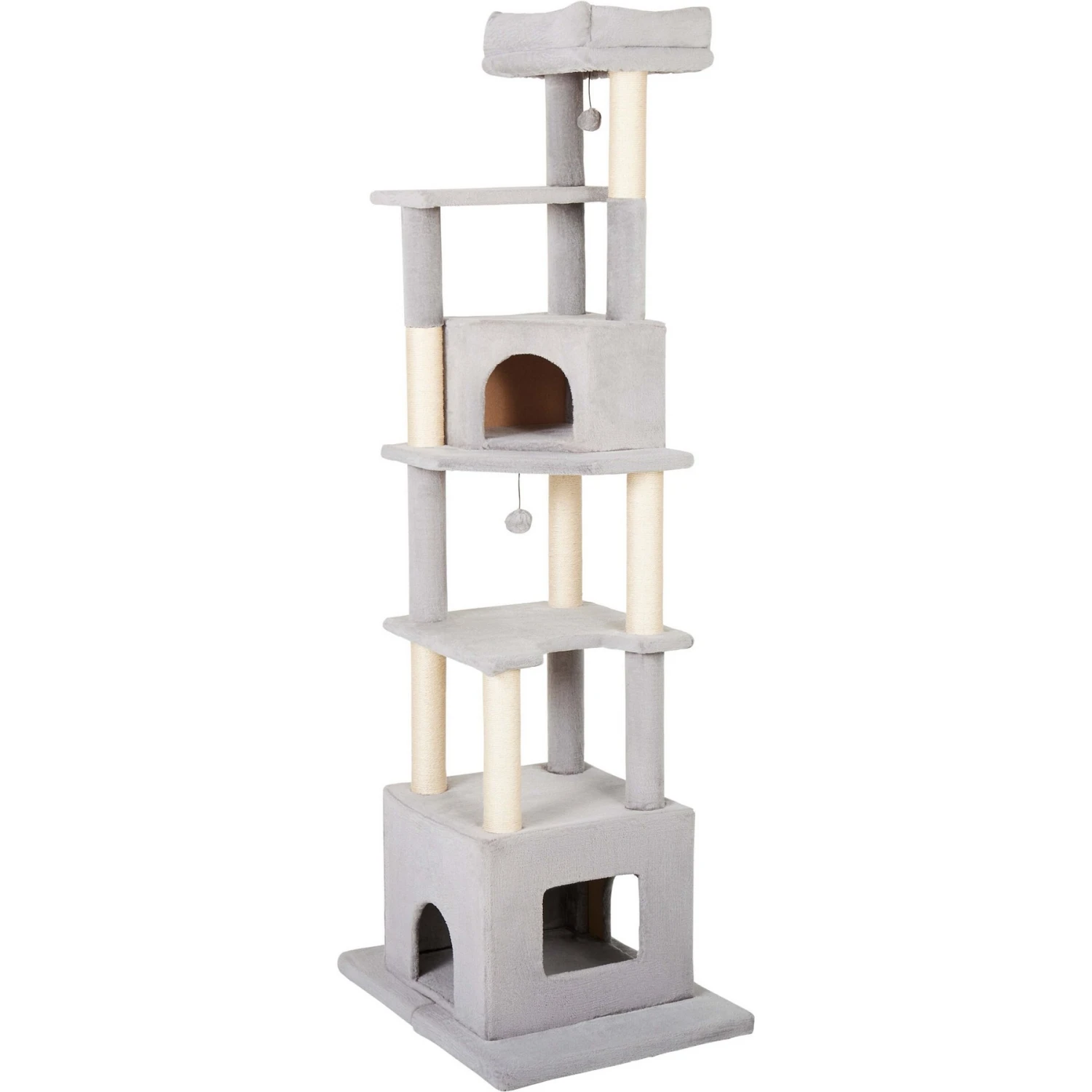 Frisco 80-in Faux Fur Cat Tree & Condo 3 Frisco 80-in Faux Fur Cat Tree & Condo - Image 3