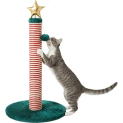 Frisco Holiday 29.5-in Candy Cane Sisal Cat Scratching Post With Toy 8 Frisco Holiday 29.5-in Candy Cane Sisal Cat Scratching Post With Toy -PetPalace Picks 236565 PT2. AC SS1800 V1601342456