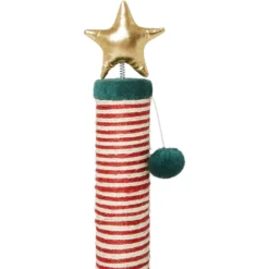 Frisco Holiday 29.5-in Candy Cane Sisal Cat Scratching Post With Toy 9 Frisco Holiday 29.5-in Candy Cane Sisal Cat Scratching Post With Toy -PetPalace Picks 236565 PT4. AC SS1800 V1601331360