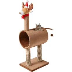 Frisco Holiday 52.3-in Reindeer Cat Scratching Post & Tunnel 10 Frisco Holiday 52.3-in Reindeer Cat Scratching Post & Tunnel -PetPalace Picks 236569 PT2. AC SS1800 V1601334091