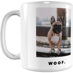 Frisco "Minimalistic Woof" Personalized Coffee Mug -PetPalace Picks 236571 PT2. AC SS1800 V1594395060