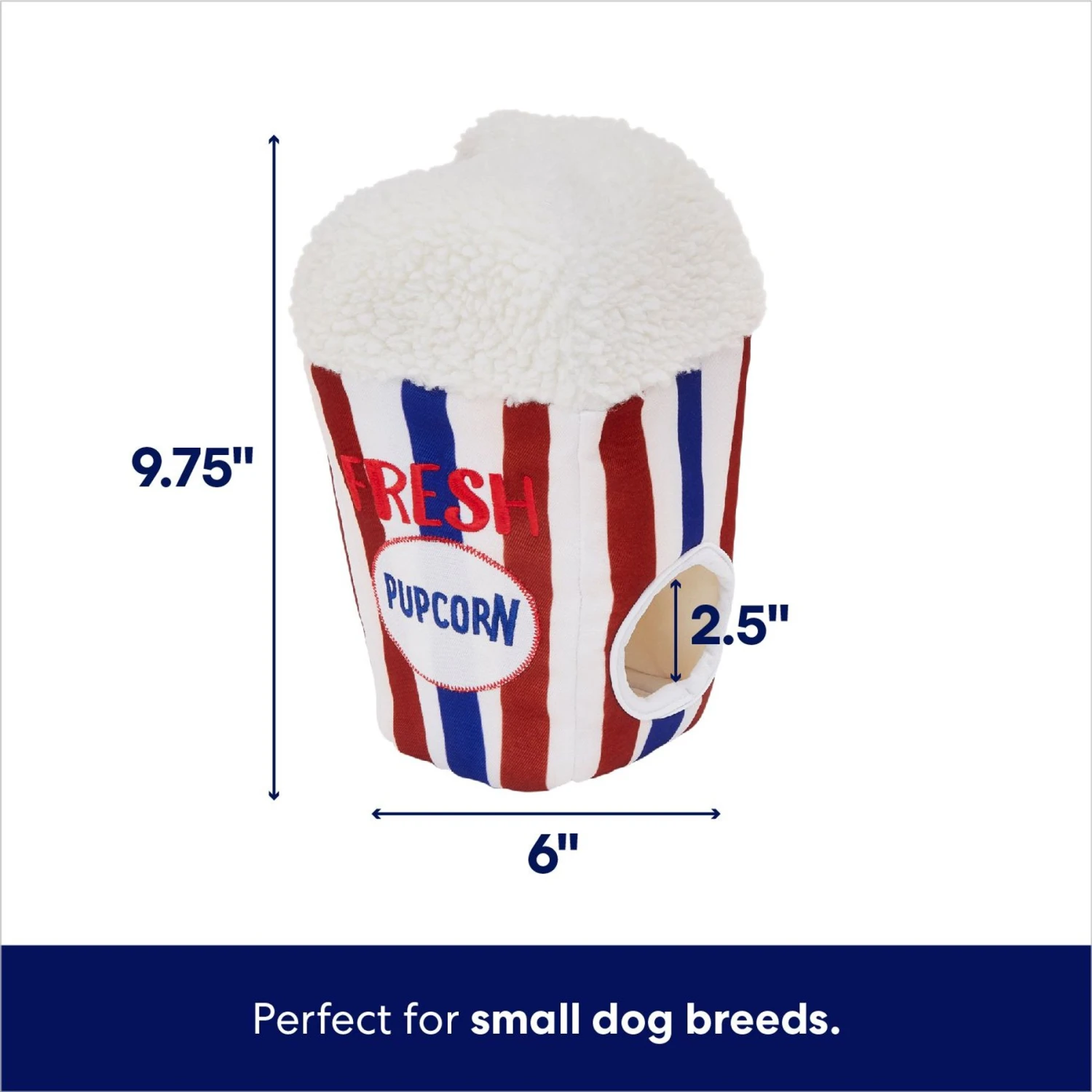 Frisco Zoomies & Chill Popcorn Hide & Seek Puzzle Plush Squeaky Dog Toy 2 Frisco Zoomies & Chill Popcorn Hide & Seek Puzzle Plush Squeaky Dog Toy - Image 2