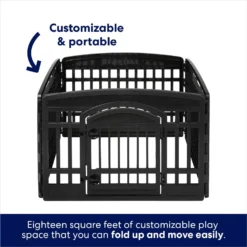 Frisco 4-Panel Dog Exercise Playpen With Door, 24-in -PetPalace Picks 244546 PT4. AC SS1800 V1603407098