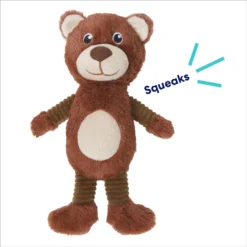 Frisco Bear Plush Squeaky Dog Toy -PetPalace Picks 245924 PT2. AC SS1800 V1695761147