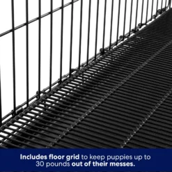 Frisco Heavy Duty All-in-1 Multi-Stage 3 Door Collapsible Wire Dog Crate -PetPalace Picks 247915 PT3. AC SS1800 V1609194742