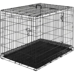 Frisco Heavy Duty All-in-1 Multi-Stage 3 Door Collapsible Wire Dog Crate -PetPalace Picks 247915 PT7. AC SS1800 V1611872185