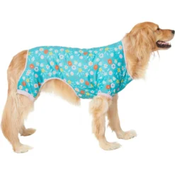 Frisco Teal Floral Dog & Cat Jersey PJs -PetPalace Picks 249132 PT2. AC SS1800 V1637674341