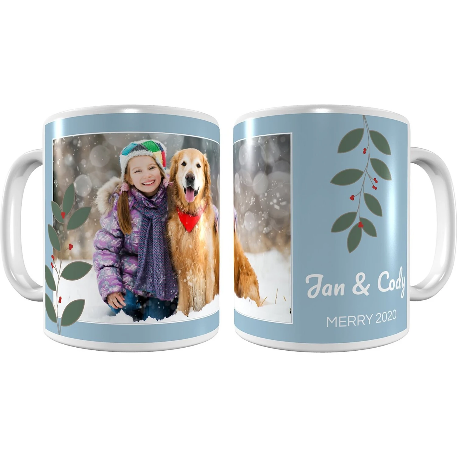Frisco Berry Garland Personalized Coffee Mug, 11-oz 1 Frisco Berry Garland Personalized Coffee Mug, 11-oz
