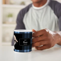 Frisco Plaid Personalized Coffee Mug -PetPalace Picks 249335 PT3. AC SS1800 V1608353250