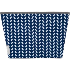 Frisco Rectangle Collapsible Pet Toy Storage Bin, Navy Herringbone -PetPalace Picks 250574 PT5. AC SS1800 V1615572205