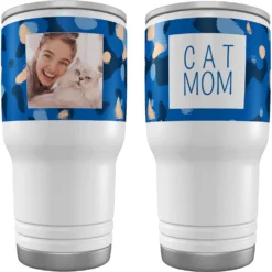 Frisco Double Walled "Cat Mom" Personalized Tumbler, 30-oz Cup