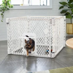 Frisco 4-Panel Plastic Exercise Dog Playpen