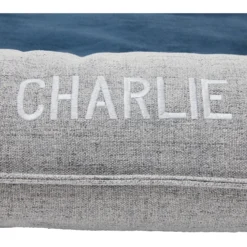 Frisco Orthopedic Personalized Bolster Dog Bed W/Removable Cover, Harbour Blue, Large -PetPalace Picks 252617 PT5. AC SS1800 V1604532720