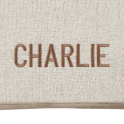 Frisco Faux Linen Personalized Dog & Cat Blanket, Beige, Large -PetPalace Picks 252621 PT4. AC SS1800 V1604701616
