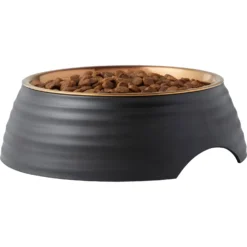 Frisco Matte Black Design Light Copper Stainless Steel Dog & Cat Bowl -PetPalace Picks 253051 PT3. AC SS1800 V1616526482