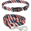 Frisco American Flag Polyester Dog Leash & Frisco American Flag Polyester Dog Collar