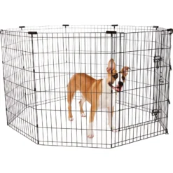 Frisco Heavy Duty Fold & Carry Double Door Collapsible Wire Dog Crate & Frisco Wire Dog & Small Pet Exercise Pen With Step-Through Door 9 Frisco Heavy Duty Fold & Carry Double Door Collapsible Wire Dog Crate & Frisco Wire Dog & Small Pet Exercise Pen With Step-Through Door -PetPalace Picks 255537 PT4. AC SS1800 V1603646503