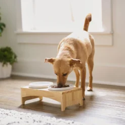 Frisco Ceramic Dog & Cat Double Diner With Elevated Wood Stand 8 Frisco Ceramic Dog & Cat Double Diner With Elevated Wood Stand -PetPalace Picks 256052 PT2. AC SS1800 V1615311142