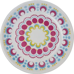 Frisco Kaleidoscope Pattern Non-skid Ceramic Cat Dish -PetPalace Picks 256092 PT4. AC SS1800 V1617042722