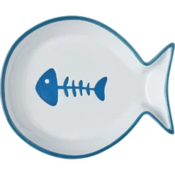 Frisco Fish Shaped Non-skid Ceramic Cat Dish 12 Frisco Fish Shaped Non-skid Ceramic Cat Dish -PetPalace Picks 256109 PT5. AC SS1800 V1617196903