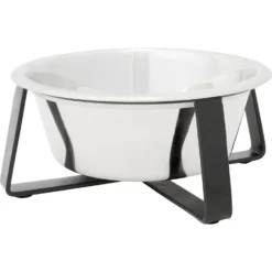 Frisco Black Iron Non-Skid Stainless Steel Dog & Cat Bowl