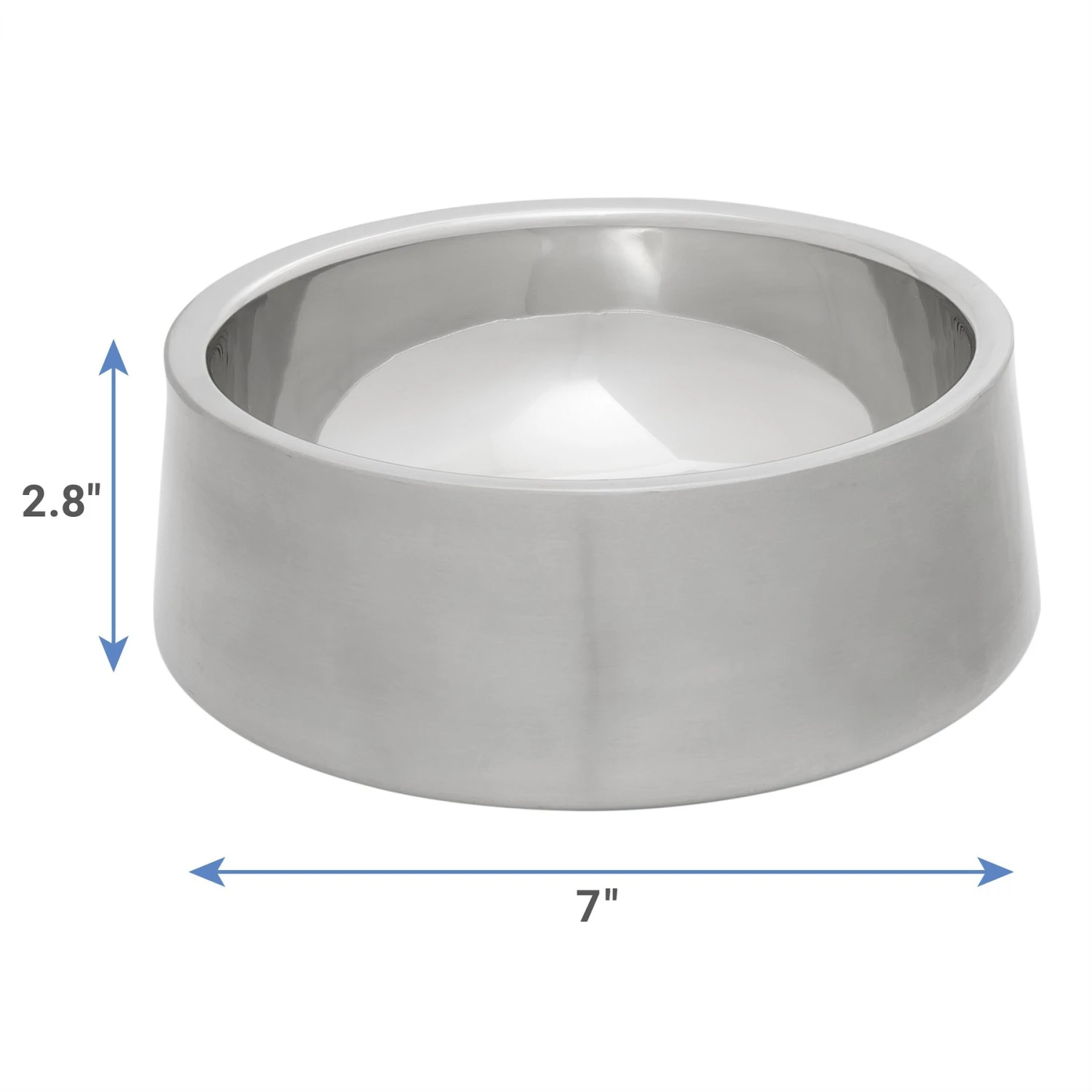 Frisco Insulated Non-Skid Flair Stainless Steel Dog & Cat Bowl 2 Frisco Insulated Non-Skid Flair Stainless Steel Dog & Cat Bowl - Image 2