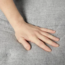 Frisco Faux Linen Corner Personalized Bolster Dog Bed W/Removable Cover, Harbour Blue, XL -PetPalace Picks 262161 PT6. AC SS1800 V1615570057