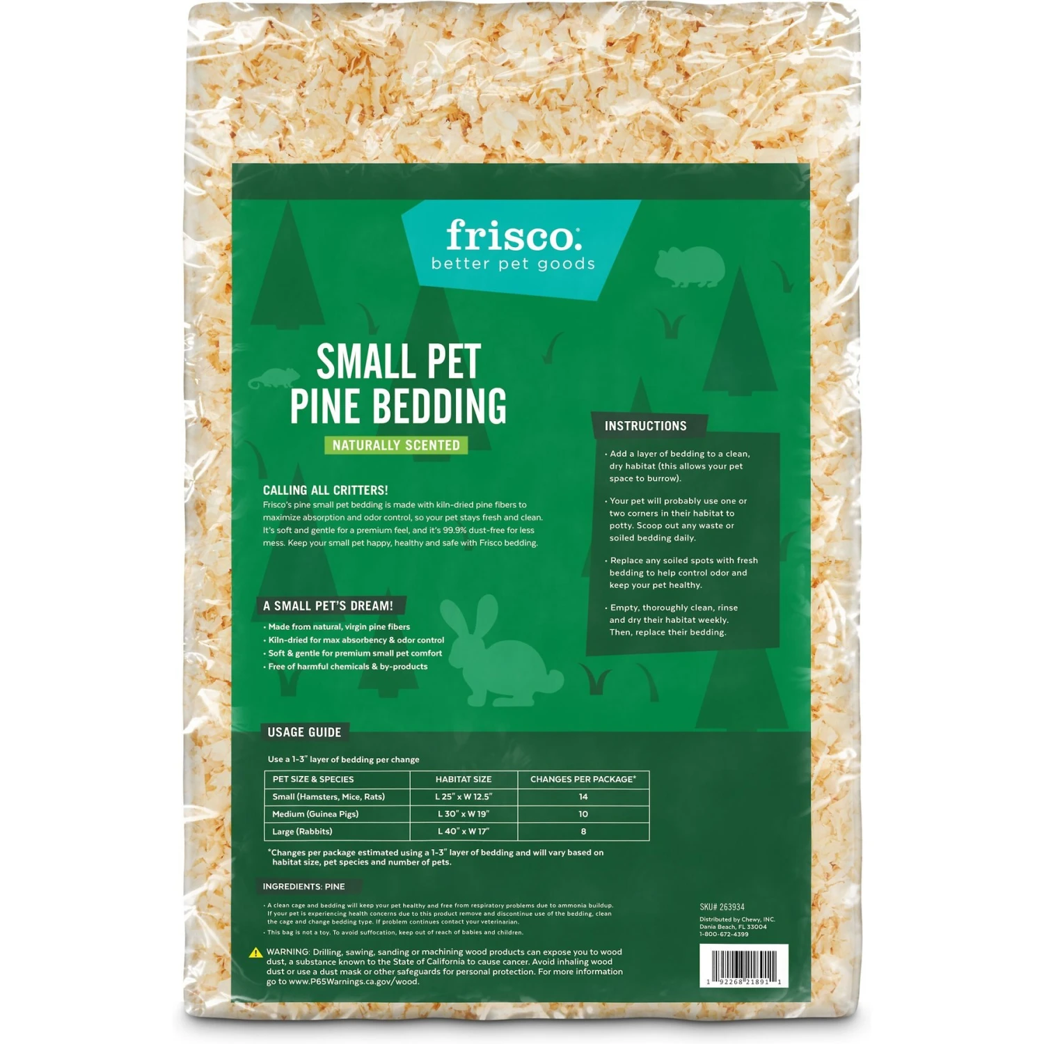 Frisco Pine Shaving Small Pet Bedding 2 Frisco Pine Shaving Small Pet Bedding - Image 2