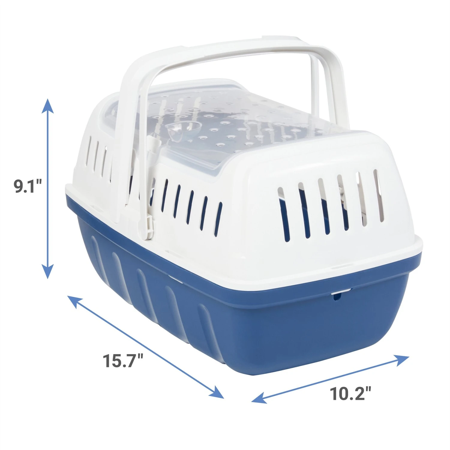 Frisco Top Entry Two-Toned Small Pet Carrier 2 Frisco Top Entry Two-Toned Small Pet Carrier - Image 2