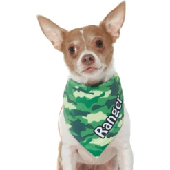 Frisco Green Camo Personalized Dog & Cat Bandana -PetPalace Picks 267563 PT7. AC SS1800 V1623182085