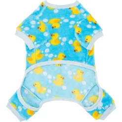 Frisco Dog & Cat Cozy Plush Fleece PJs, Rubber Ducky -PetPalace Picks 268465 PT4. AC SS1800 V1637715994