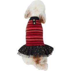 Frisco Chenille Knit Striped Dog & Cat Dress 9 Frisco Chenille Knit Striped Dog & Cat Dress -PetPalace Picks 268668 PT2. AC SS1800 V1637652393