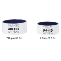 Frisco Food & Paw Non-skid Ceramic Dog Bowl -PetPalace Picks 270195 PT5. AC SS1800 V1620912525