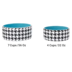 Frisco Houndstooth Non-skid Ceramic Dog Bowl 10 Frisco Houndstooth Non-skid Ceramic Dog Bowl -PetPalace Picks 270200 PT5. AC SS1800 V1620913212