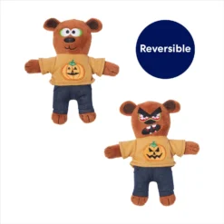 Frisco Halloween Good Bear, Bad Bear Reversible Plush Cat Toy With Catnip -PetPalace Picks 270299 PT2. AC SS1800 V1689878868