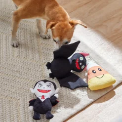 Frisco Halloween Haunted Friends Plush Squeaky Dog Toy -PetPalace Picks 270363 PT3. AC SS1800 V1624816992