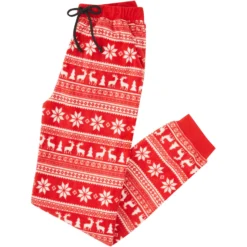 Frisco Holiday Fair Isle Polar Fleece Unisex Adult Pajama Pants
