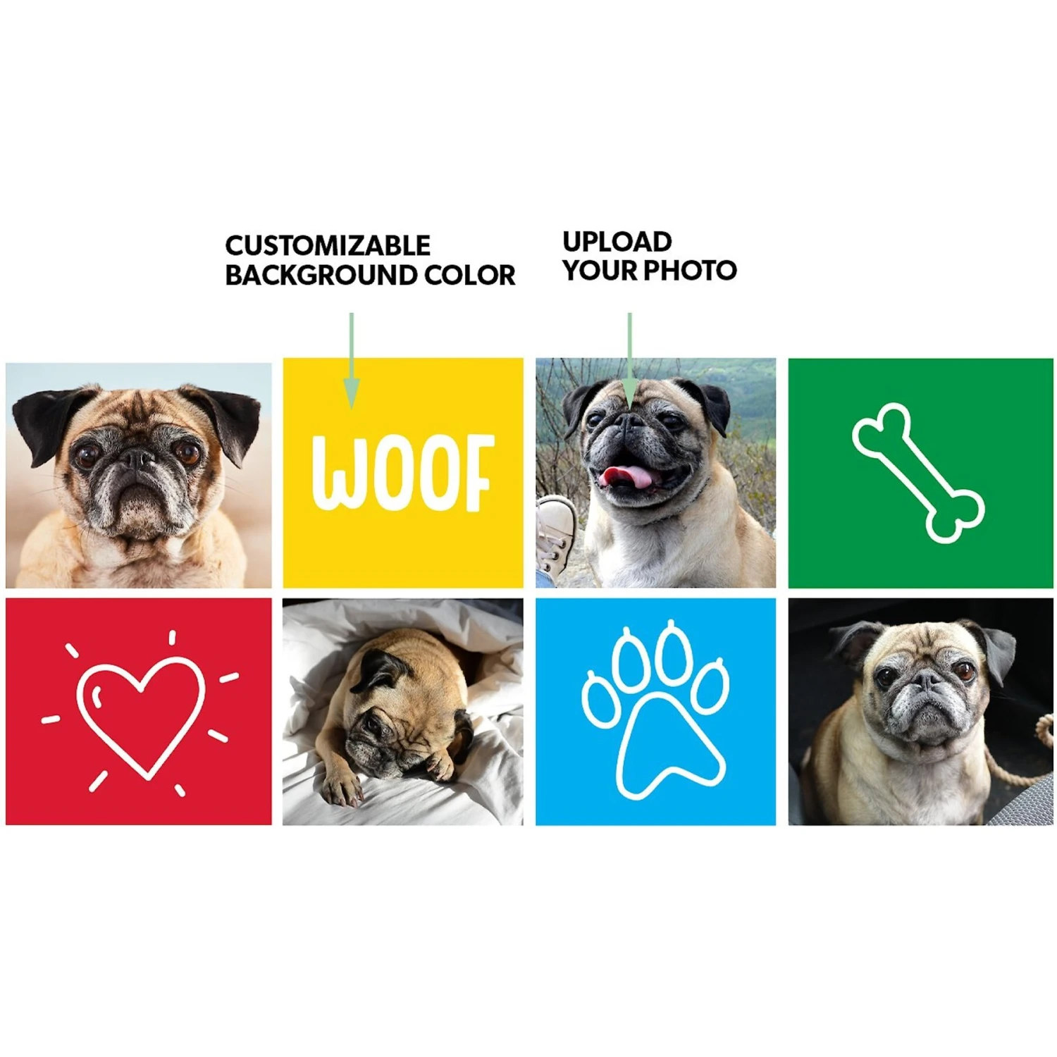 Frisco Woof White Personalized Coffee Mug, 15-oz 2 Frisco Woof White Personalized Coffee Mug, 15-oz - Image 2