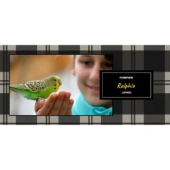 Frisco Plaid White Personalized Coffee Mug, 15-oz 6 Frisco Plaid White Personalized Coffee Mug, 15-oz -PetPalace Picks 277077 PT2. AC SS1800 V1629147087