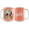 Frisco Spoiled White Personalized Coffee Mug, 15-oz