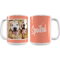 Frisco Spoiled White Personalized Coffee Mug, 15-oz