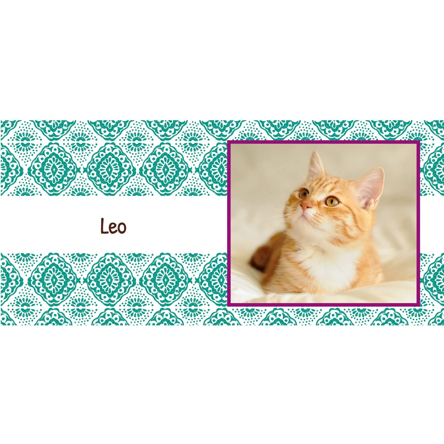 Frisco Boho Damask White Personalized Coffee Mug, 15-oz 3 Frisco Boho Damask White Personalized Coffee Mug, 15-oz - Image 3