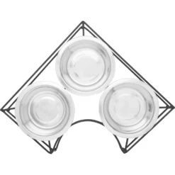 Frisco Multi Pet Feeding Corner 3-Bowls Stainless Steel Dog & Cat Bowl 9 Frisco Multi Pet Feeding Corner 3-Bowls Stainless Steel Dog & Cat Bowl -PetPalace Picks 277561 PT4. AC SS1800 V1627935444