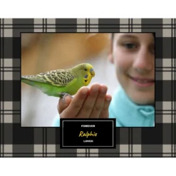 Frisco Personalized Buffalo Plaid 8 X 10 Gallery-Wrapped Canvas - Landscape -PetPalace Picks 279054 PT2. AC SS1800 V1629146921